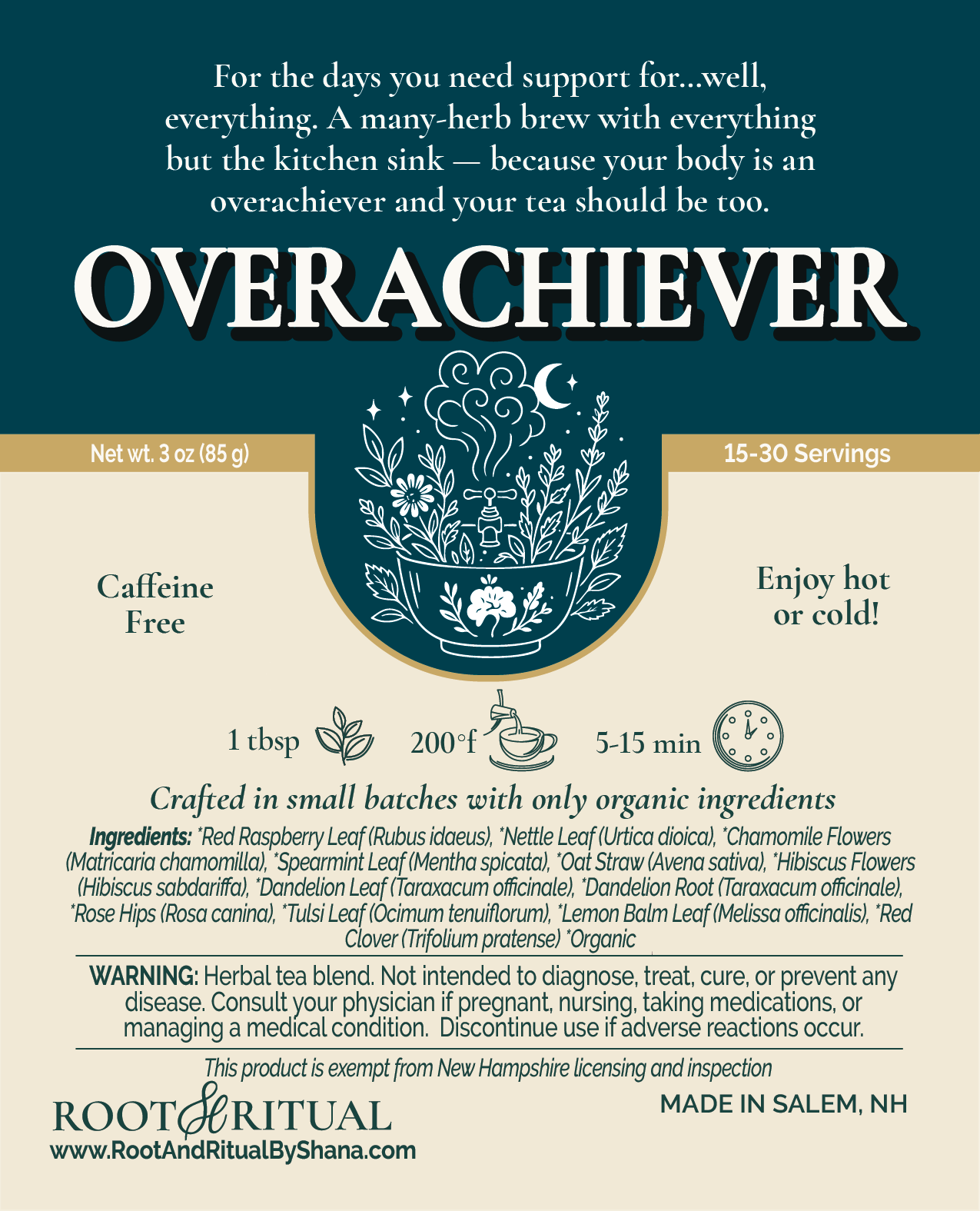 Overachiever Herbal Tea