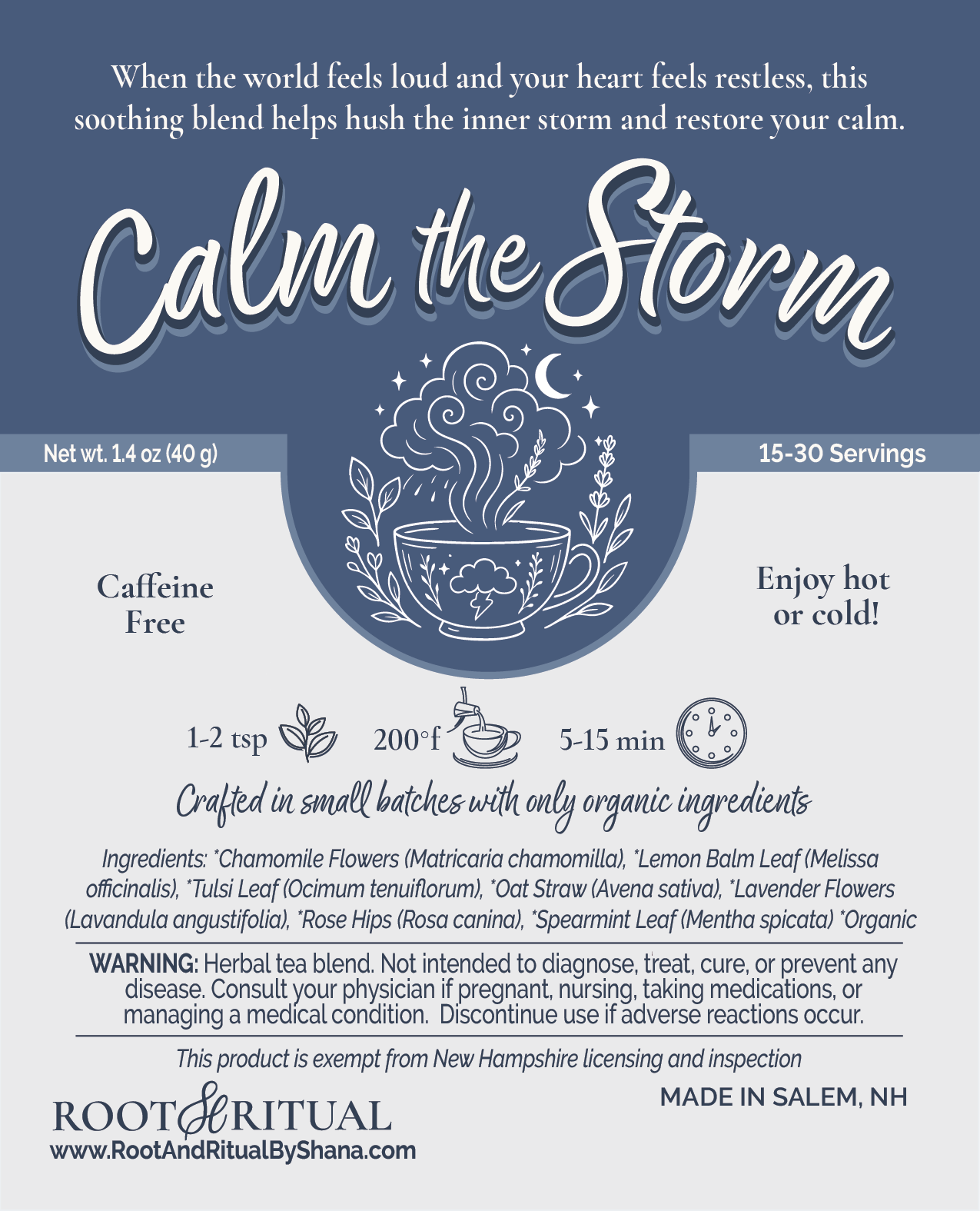 Calm the Storm Herbal Tea